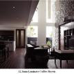 12.3mm laminate flooring coffee brown true wood 